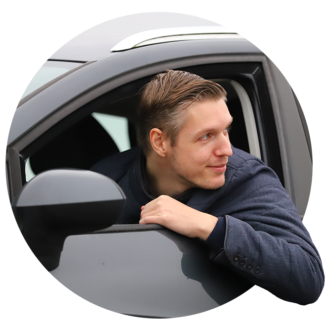 Rijschool Eindhoven Car Crèche: Michiel in auto