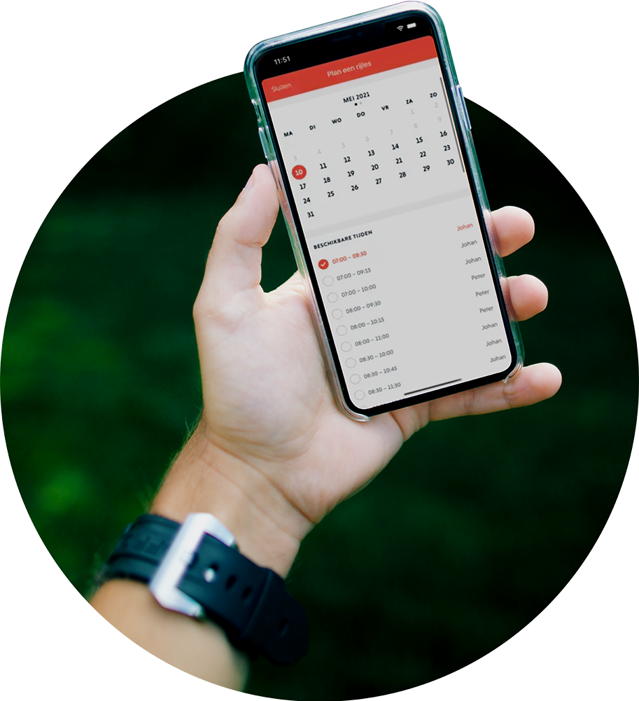 Rijschool Eindhoven Car Crèche: PlanGo app